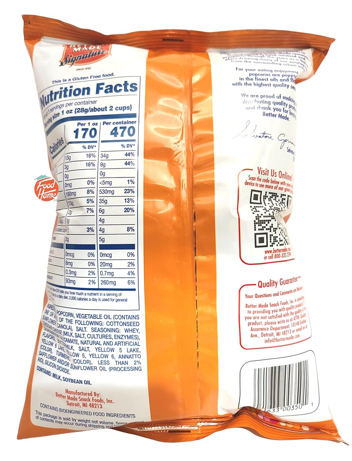 Better Made Signature – Palomitas de maíz con sabor a queso cheddar, bolsa de 2.75 onzas (5)