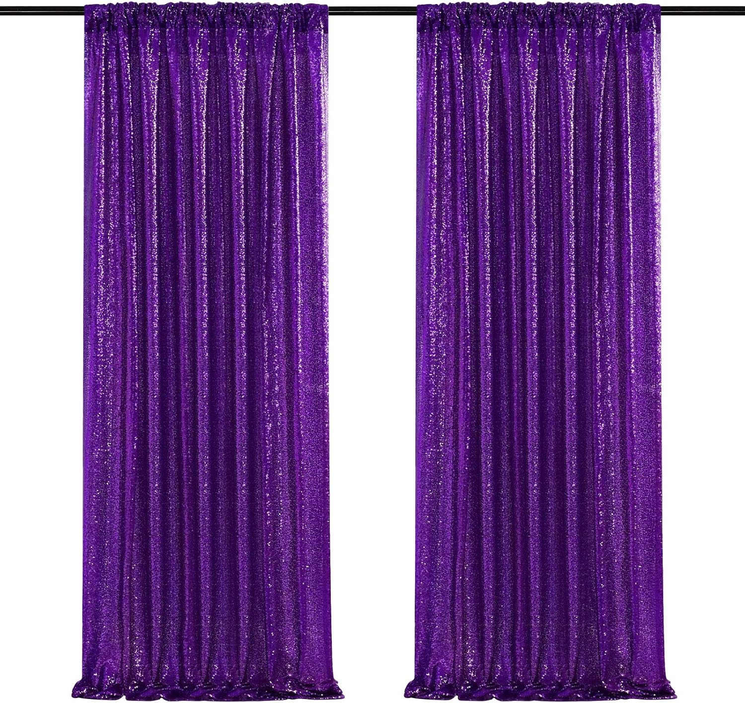 Cortina de lentejuelas doradas de 2 x 8 pies, telón de fondo para fotografía de boda, fondo para fotografía