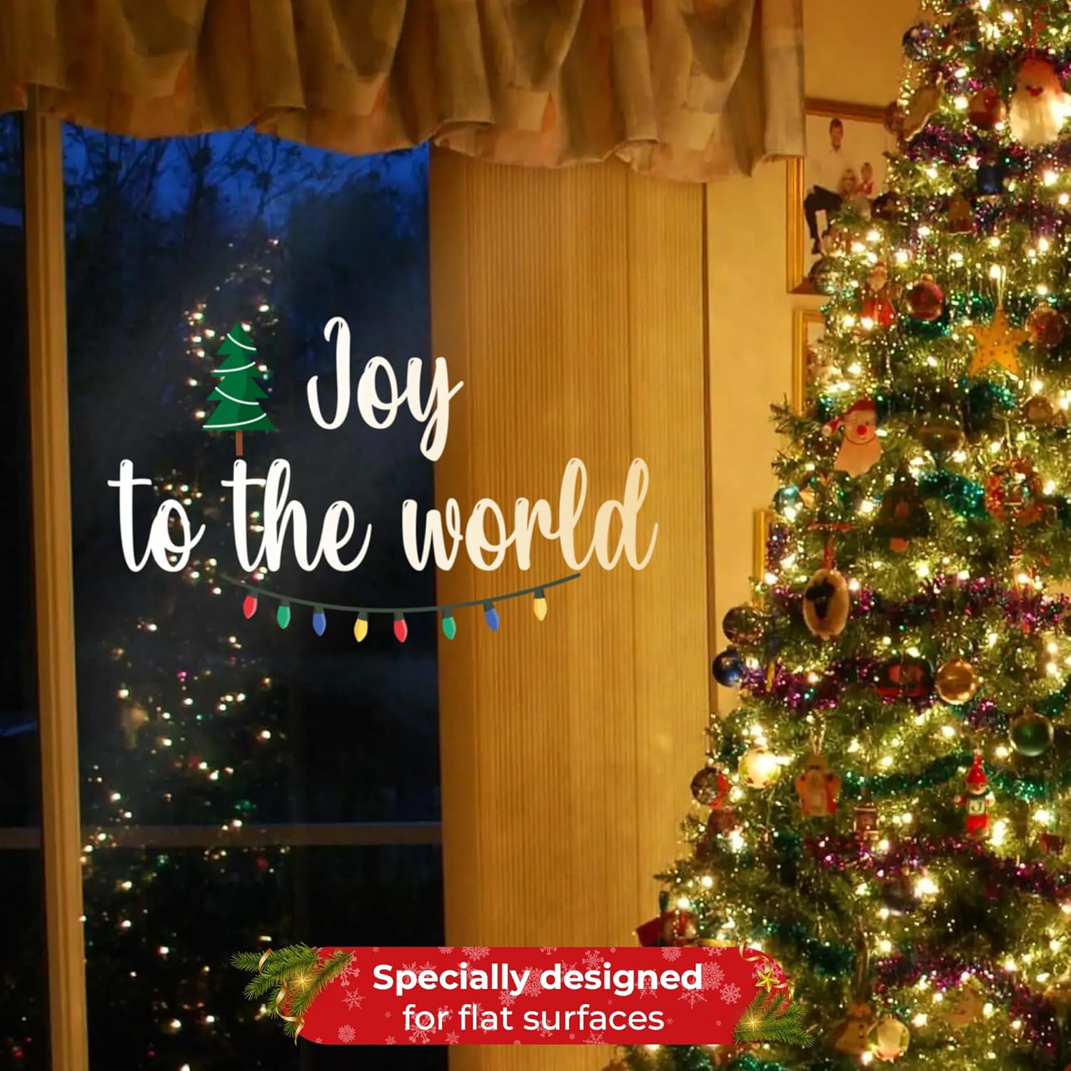 Crea tu propio texto de Navidad para decoraciones de Navidad en interiores  Calcomanía de decoración de Navidad del Grinch  Decoración navideña para