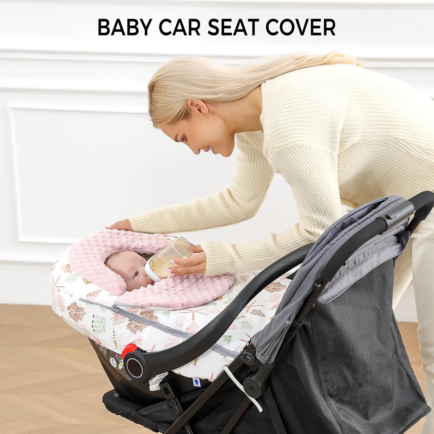 ATOROBROS Funda de asiento de automóvil para bebé compatible con cochecito Doona y asiento de automóvil estándar para bebé, resistente al invierno,