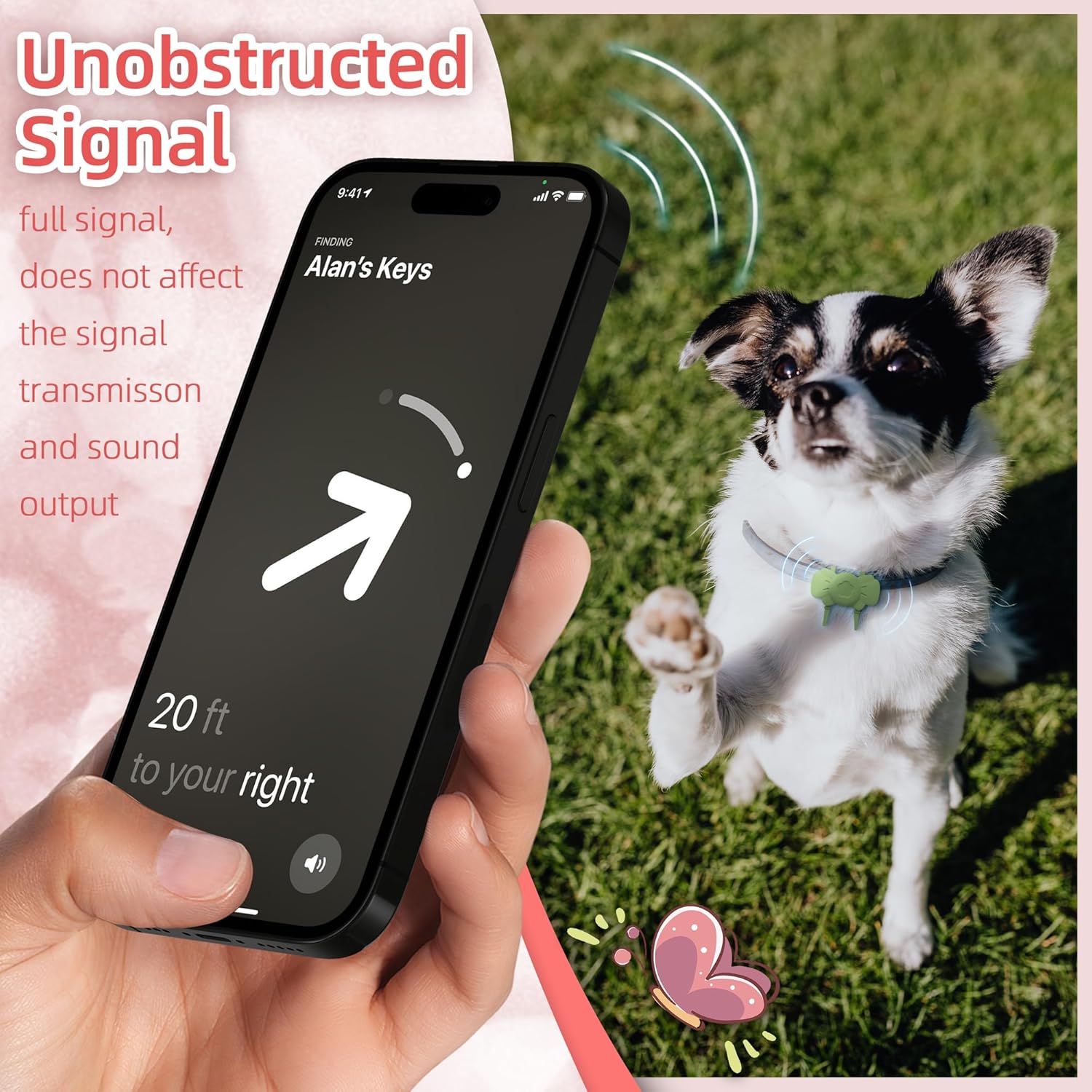 Nearockle Soporte para Airtag impermeable, paquete de 4 fundas de silicona para rastreador GPS Airtag Apple, cuerpo completo cubierto con diseño de