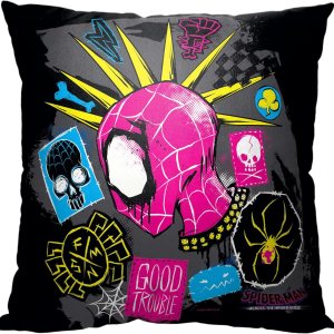 Northwest Almohada Spider-Man, 18 x 18 pulgadas, Good Trouble Northwest Almohada Spider-Man, 18 x 18 pulgadas, Good Trouble