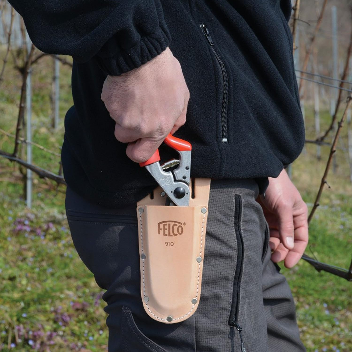 Felco F 910+ Funda, 13.8×5.9×2.0 in, Bronceado
