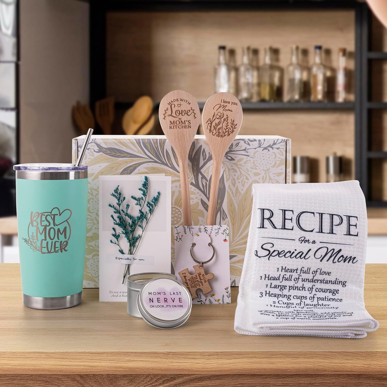 Cesta de regalo para mamá, día de la madre, cumpleaños, regalo para mamá de hijas, hijos, regalos únicos para mamá, esposa, suegra, Navidad, día de