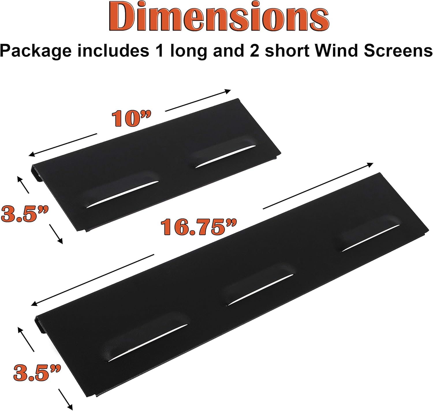 5017 – Pantalla de viento para Blackstone de 17 pulgadas (bandeja de grasa frontal) y otras planchas, protector de viento, color negro