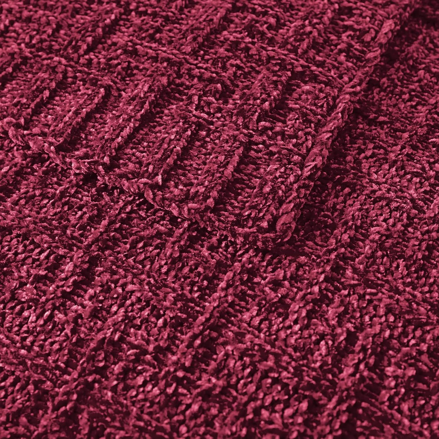 RUDONG M Manta de punto de felpilla color borgoña, acogedora y suave, cálida manta de punto de felpilla para todas las estaciones, manta texturizada