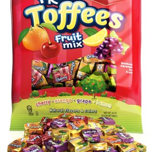 Haddar Caramelo de caramelo sin tintes de mezcla de frutas, 24 onzas (aproximadamente 90 unidades) Colores y sabores naturales Bondad masticable Haddar Caramelo de caramelo sin tintes de mezcla de frutas, 24 onzas (aproximadamente 90 unidades) Colores y sabores naturales Bondad masticable