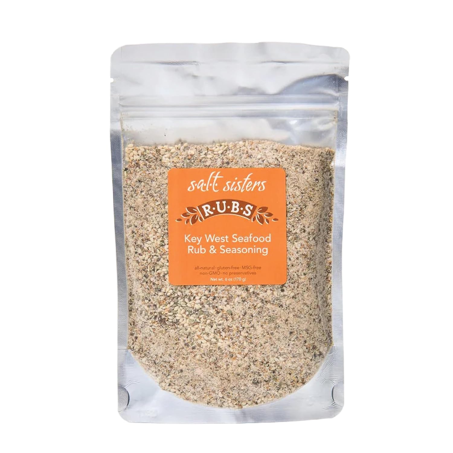 s.a.l.t. sisters Key West Seafood Rub & Seasoning – Base de condimento para barbacoa seca y húmeda – Mezcla de hierbas y especias perfecta para