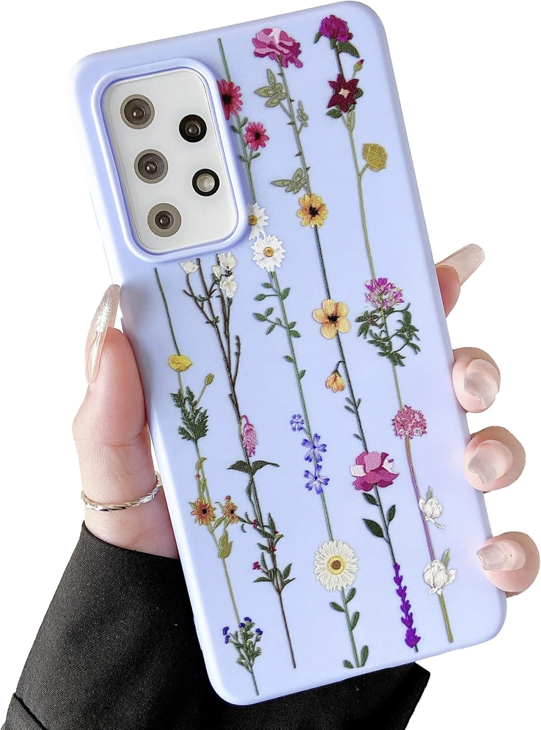 ZTOFERA Funda para Samsung Galaxy A53 5G, suave y delgada, a prueba de golpes, para niñas y niñas, color morado