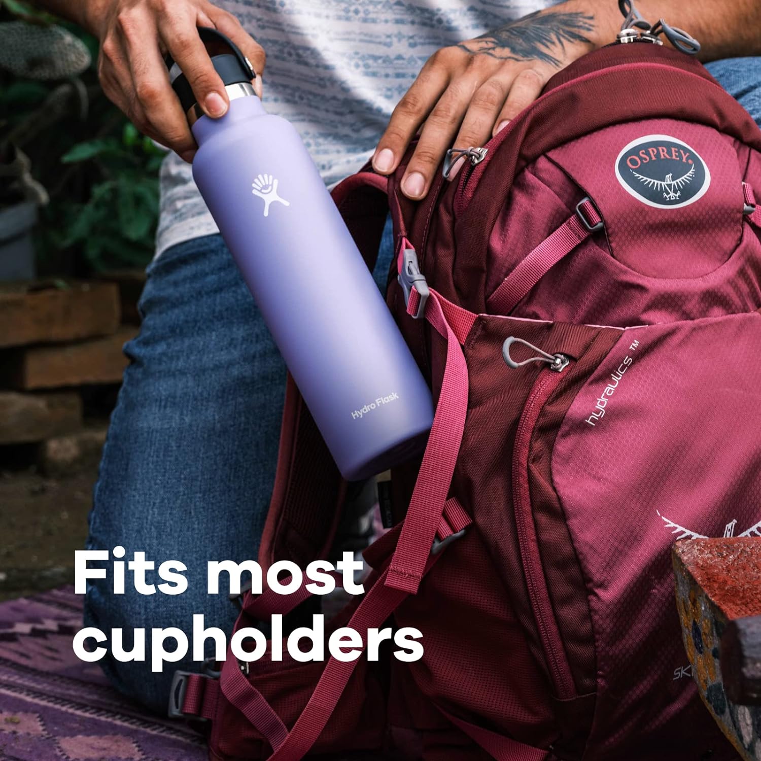 Hydro Flask – Botella de agua reutilizable de acero inoxidable, aislada al vacío, apta para lavavajillas, sin BPA, no tóxica