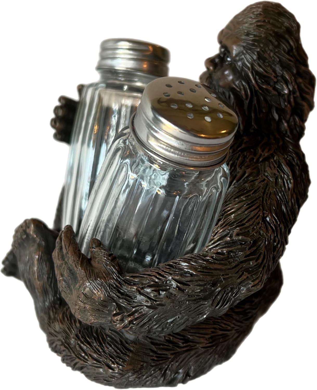 Bigfoot Sasquatch – Juego de salero y pimentero, decoración artística de montaña cabaña
