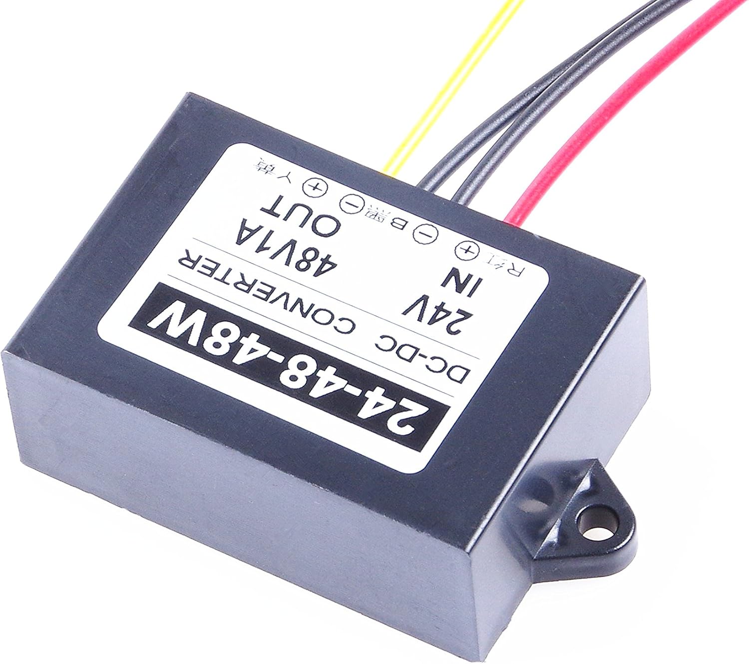 KNACRO 48V 1A 48W DC Convertir DC-DC 24V (18V – 32V) Paso hasta 48V Convertidor de aumento de voltaje Regulador Fuente de alimentación (1A)