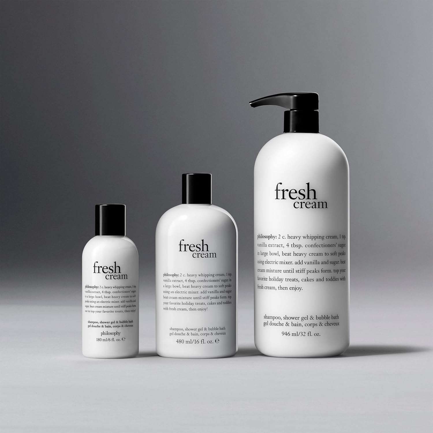 philosophy Gel de ducha crema fresca, 16 onzas líquidas