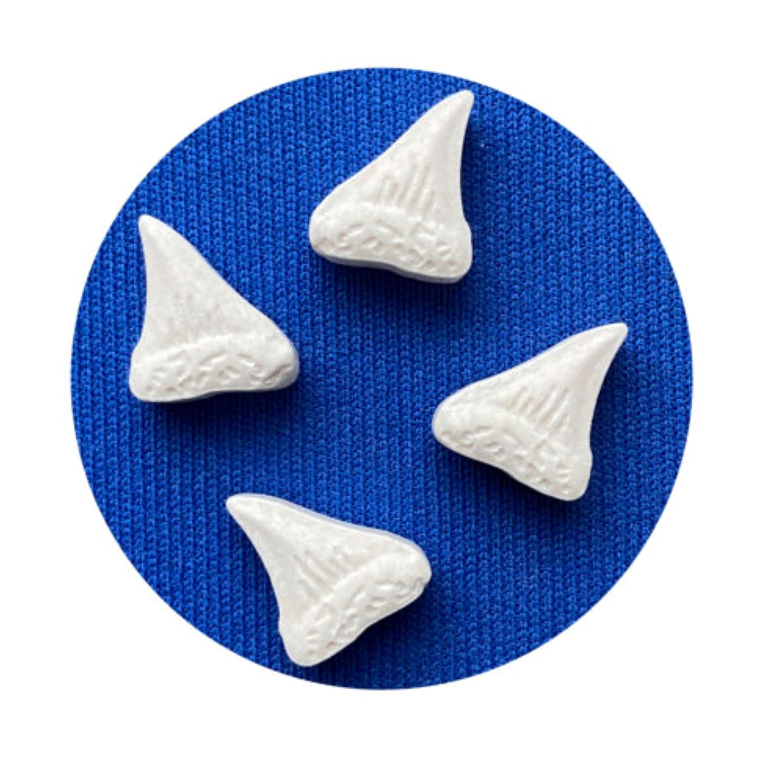 Jaws Amity Island Candy – Un (1) póster de película de mandíbulas coleccionables, forma de dientes de tiburón, sabor a cereza ácida