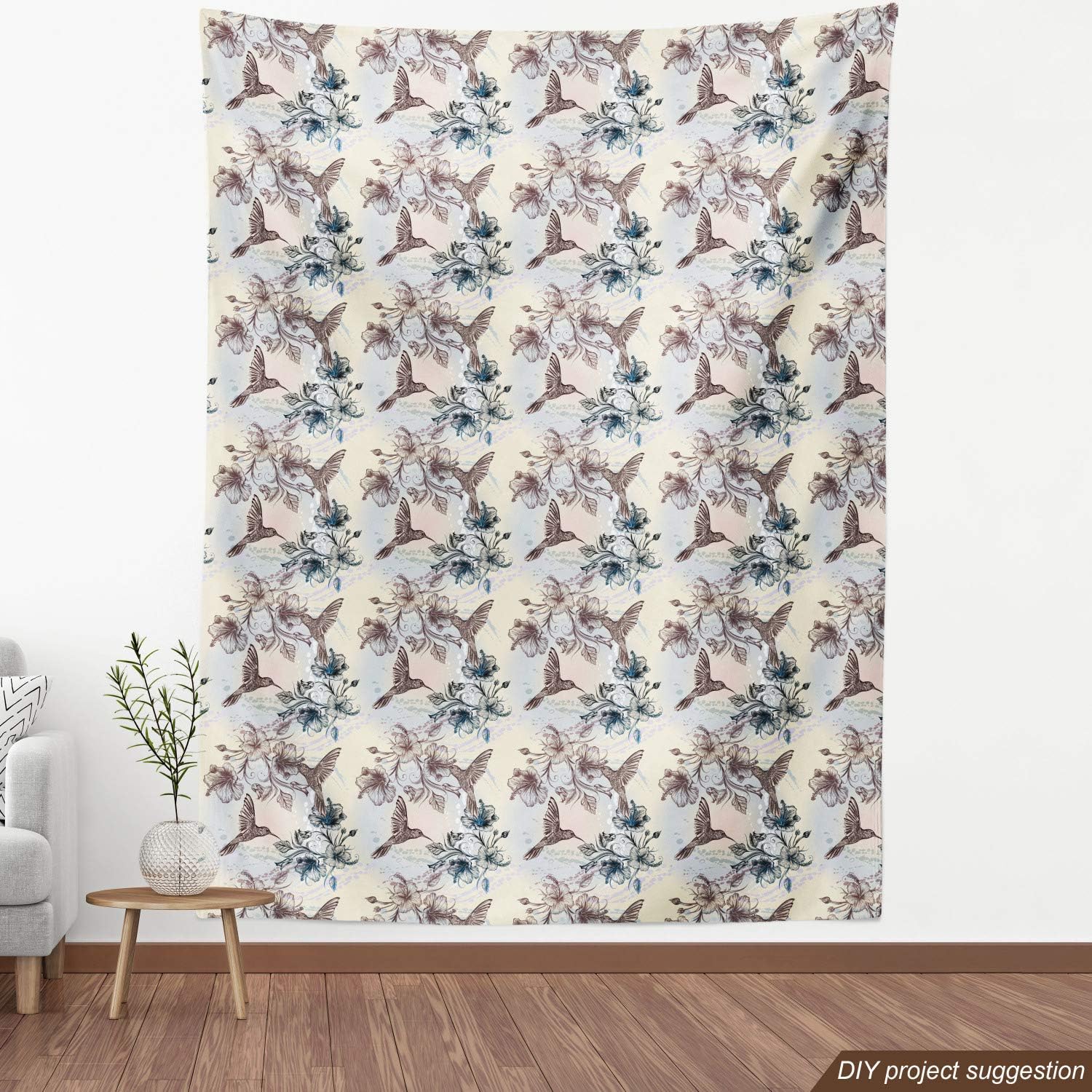 Ambesonne – Tela multicolor con estampado digital por yarda