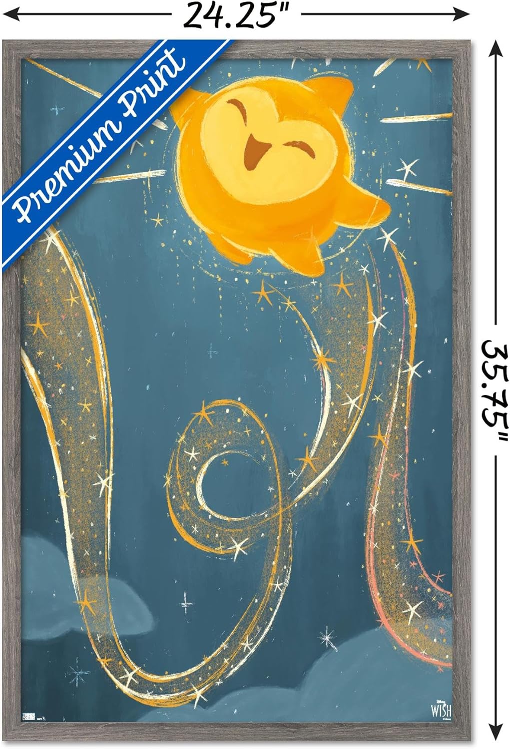 Trends International Disney Wish – Póster de collage 5 (estrella) para pared