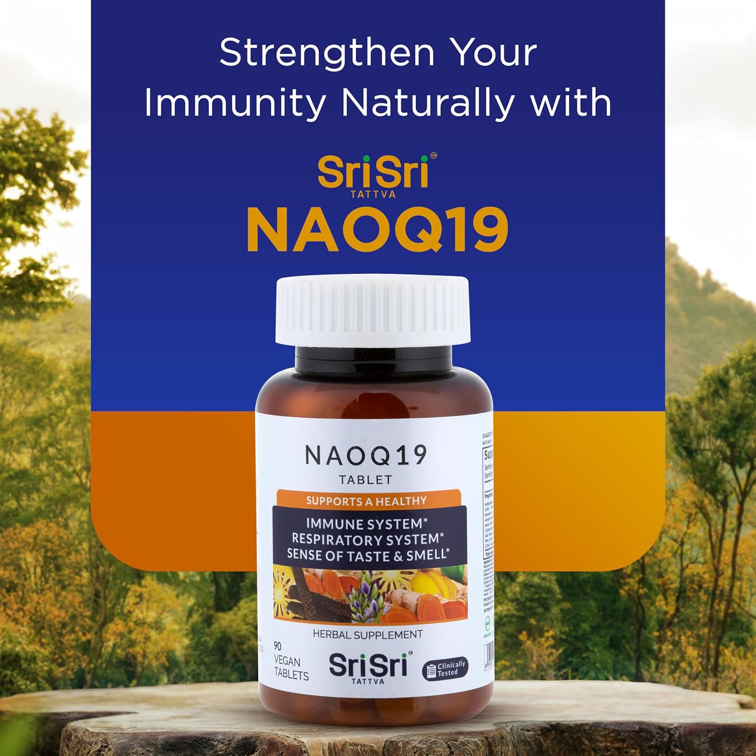 SRI SRI TATTVA Suplemento de inmunidad NAOQ19 con Ashwagandha, regaliz, andrographis, cúrcuma – Suplementos herbales ayurveda para apoyo