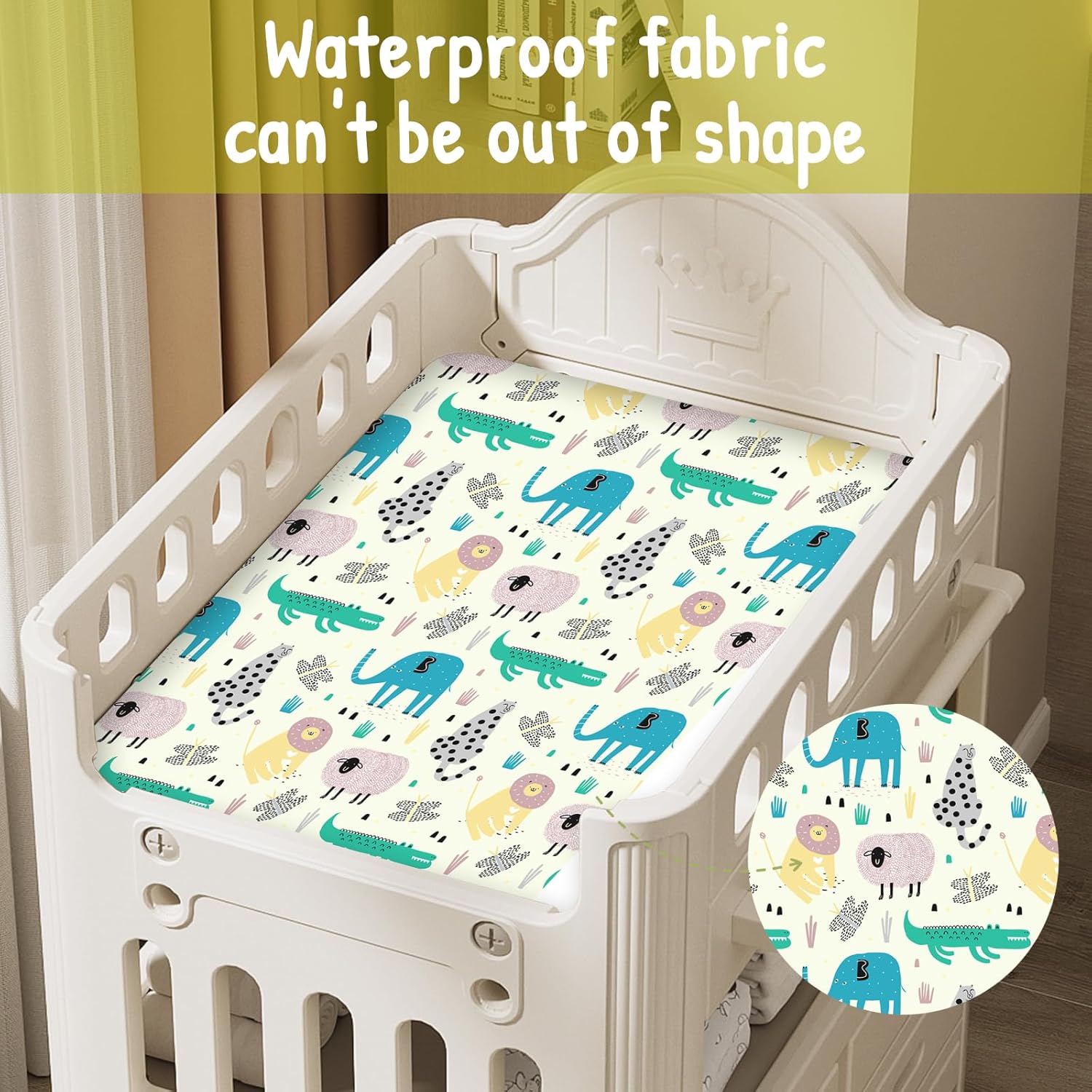 Funda para cambiador de pañales para bebé, 1 paquete de sábanas bajeras de alta calidad, 28 x 32 pulgadas, tamaño estándar, mezcla de algodón ultra