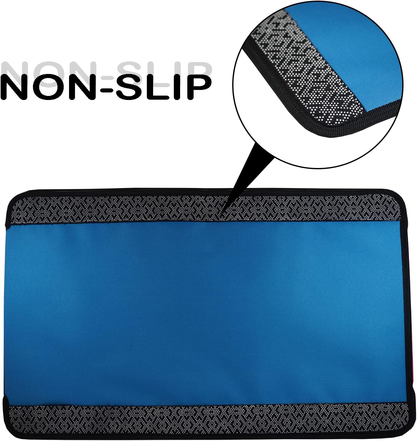 Tapete de arena para gatos para atrapar arena (guantes de aseo para mascotas para mascotas con cepillos incluidos) de doble capa con diseño de patas