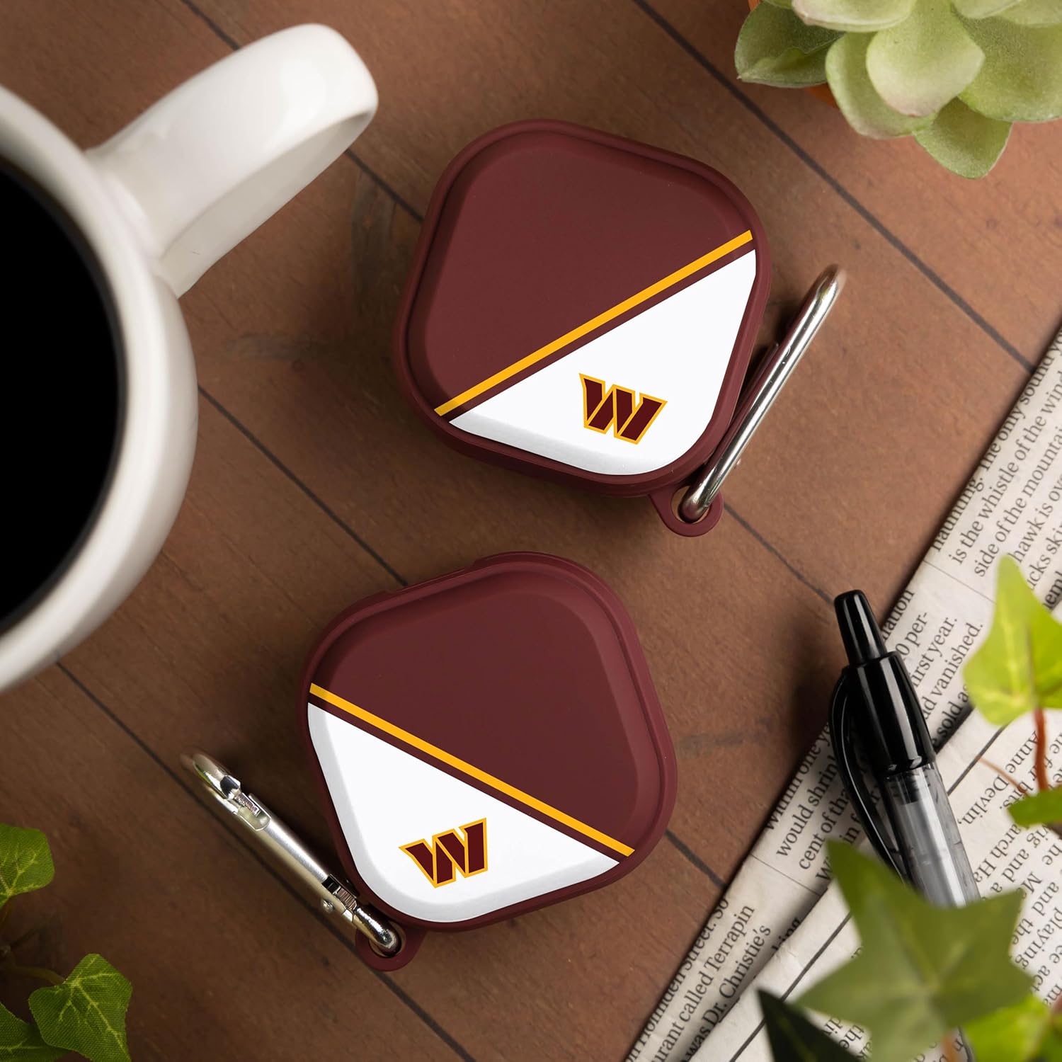Game Time Washington Commanders HDX Champion Series – Funda compatible con Samsung Galaxy Buds Pro