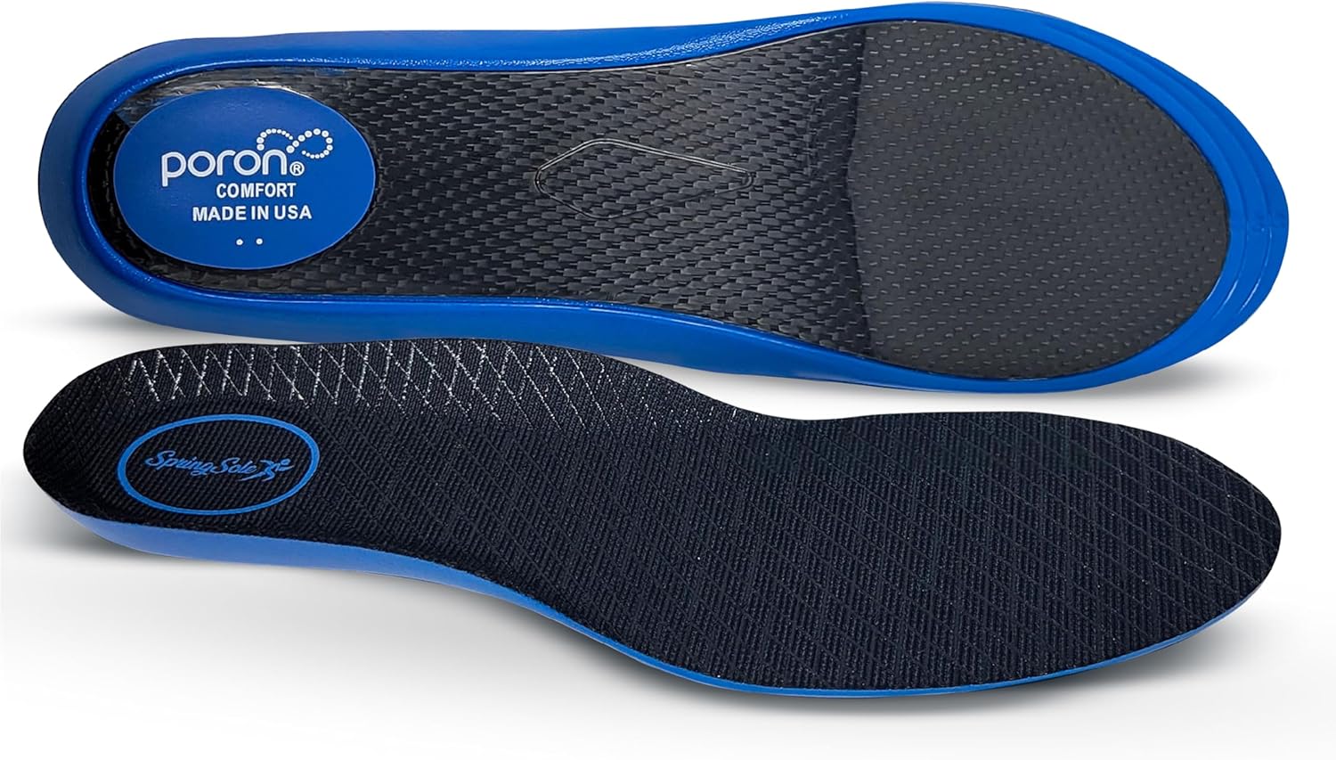 SpringSole Plantillas de zapatos de fibra de carbono para hombres y mujeres con soporte ergonómico de arco ortopédico, estabilidad elevada del pie