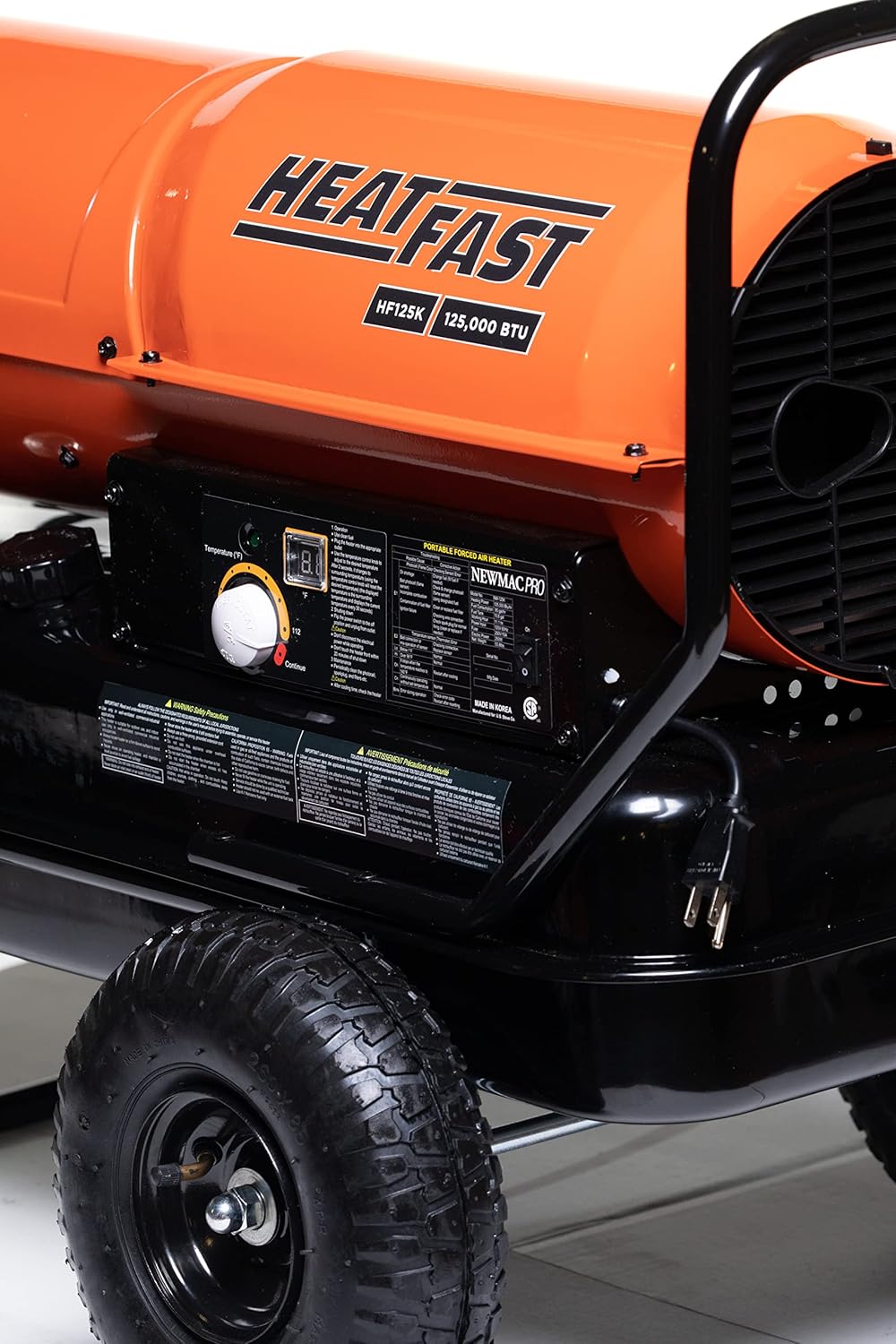 HeatFast HF175K Calentador de espacio portátil para el hogar, lugar de trabajo, sitio de construcción, queroseno de aire forzadosalamandra diésel