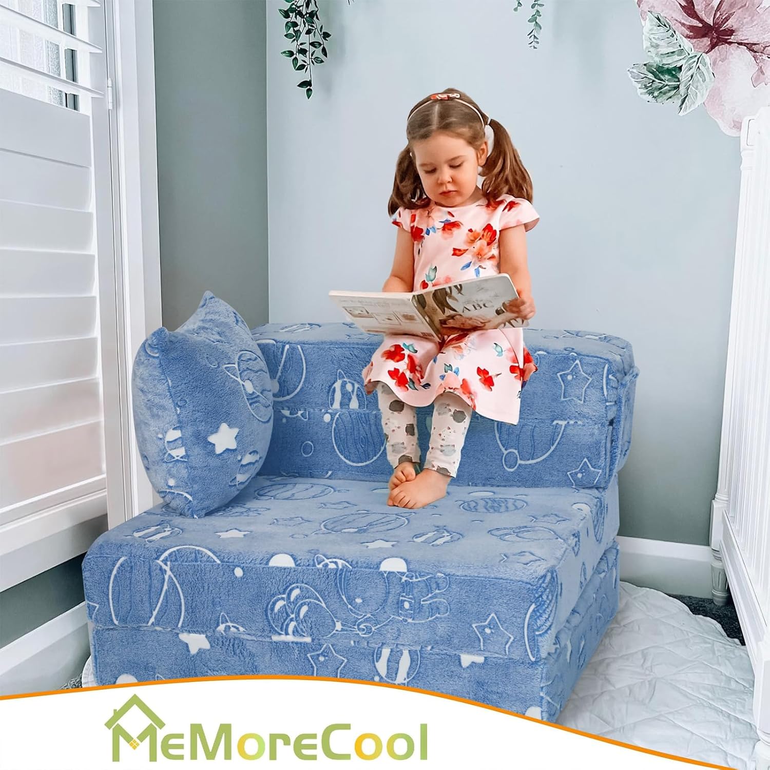 Sofá cama plegable para niños, colchón plegable brillante para niños, sofá plegable para niños, futón, cama plegable para niños, colchón plegable
