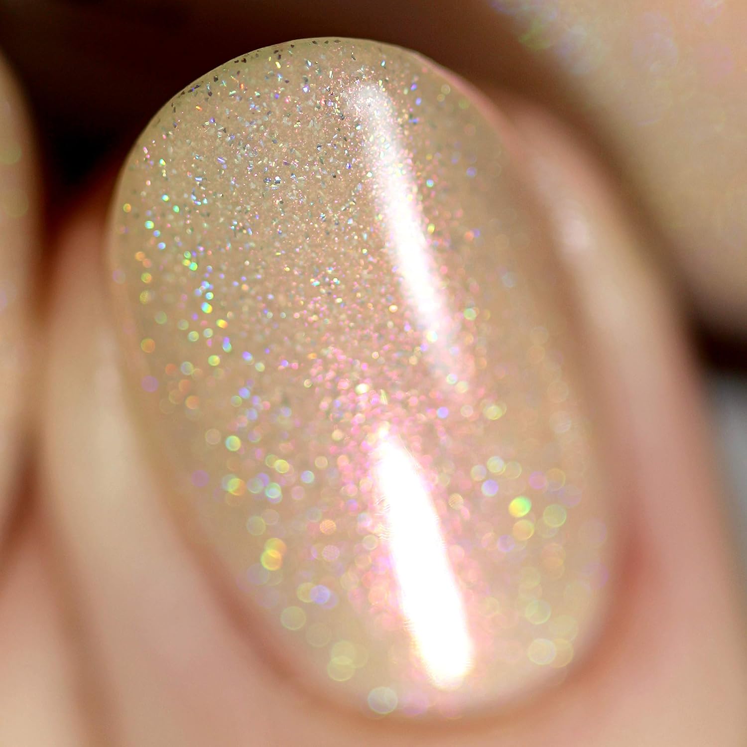 ILNP Secret Society – Esmalte de uñas holográfico beige brillante