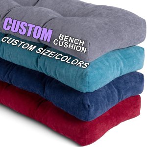 Millsilo Cojín de banco personalizado para muebles de interior, cojín de banco suave antideslizante para cocina, comedor, cojín de banco de Millsilo Cojín de banco personalizado para muebles de interior, cojín de banco suave antideslizante para cocina, comedor, cojín de banco de