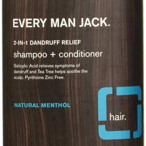 EVERY MAN JACK Champú + acondicionador para alivio del cuero cabelludo, 13.5 FZ EVERY MAN JACK Champú + acondicionador para alivio del cuero cabelludo, 13.5 FZ