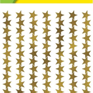 Teacher Created Resources Pegatinas de estrella de lámina dorada Valu-Pak Teacher Created Resources Pegatinas de estrella de lámina dorada Valu-Pak