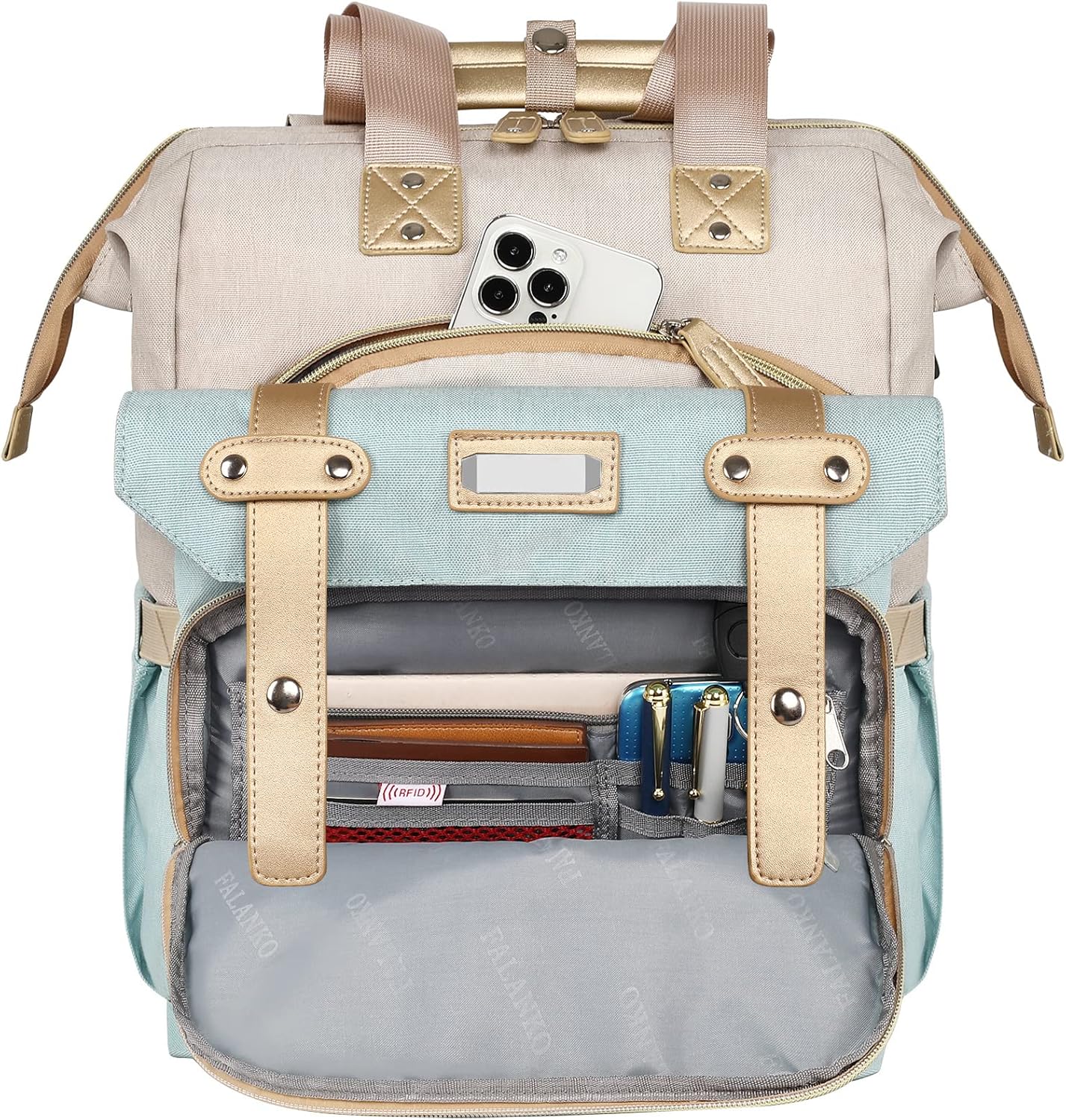 Mochila para laptop para mujer, doctor profesor, universidad, escuela, estudiante, trabajo, bolsa de hombro, mochila aprobada por aerolíneas de