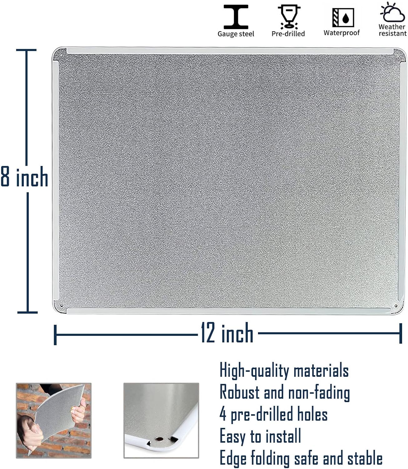 Buddy the Elf – Smiling’s My Favorite! – Placa de metal para pared de cueva de hombre, 8 x 12 pulgadas, decoración artística de pared