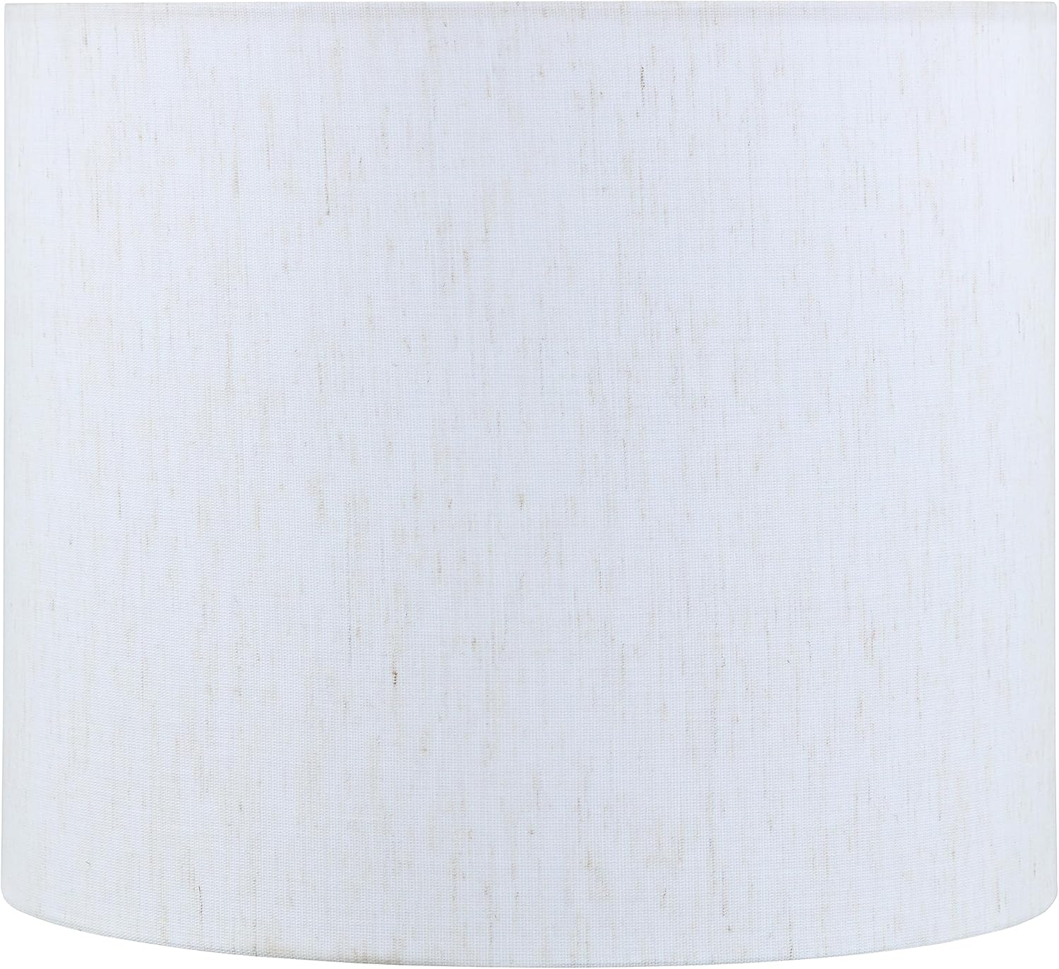 Aspen Creative 31619 Pantalla de lámpara de construcción de araña con forma de tambor de transición en blanco roto (12 x 12 x 10 pulgadas)