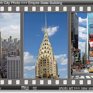 New York Landmarks Color Filmstrip – Imán de nevera de recuerdo fotográfico de la ciudad de Nueva York – Imanes de nevera de la ciudad de Nueva York New York Landmarks Color Filmstrip – Imán de nevera de recuerdo fotográfico de la ciudad de Nueva York – Imanes de nevera de la ciudad de Nueva York