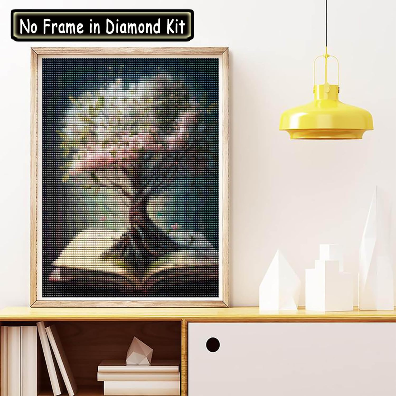 Cuneai – Kit de pintura de diamante 5D para manualidades, pintura redonda por números, bordado de cristal, punto de cruz para decoración de pared