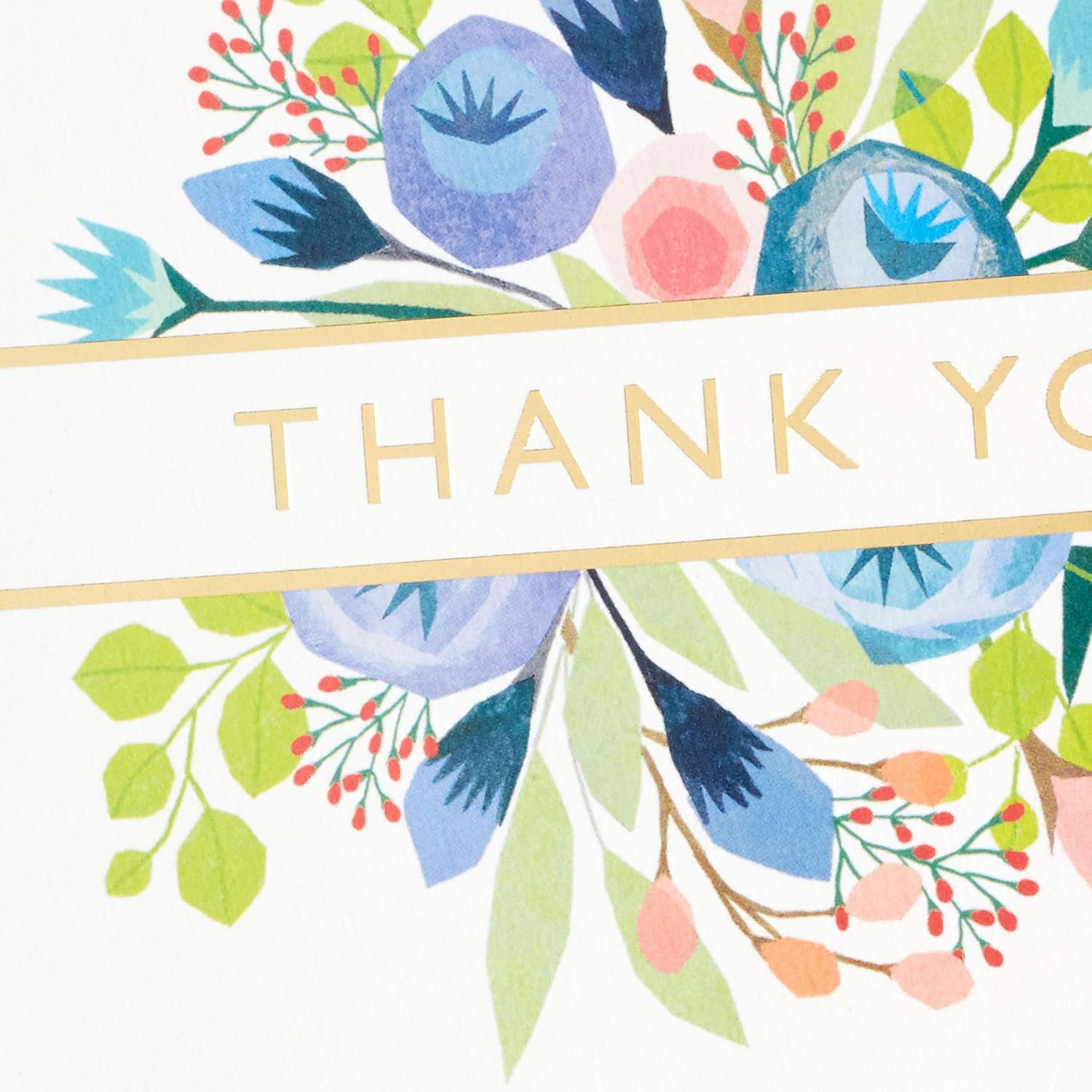 Hallmark Surtido de tarjetas de agradecimiento, flores de arte popular (36 notas de agradecimiento con sobres)