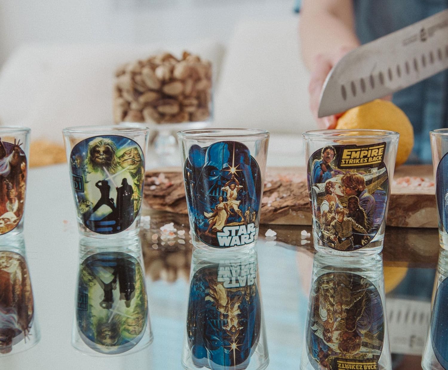 Silver Buffalo Star Wars Original Trilogy – Mini vasos de chupito de 2 onzas  Juego de 6