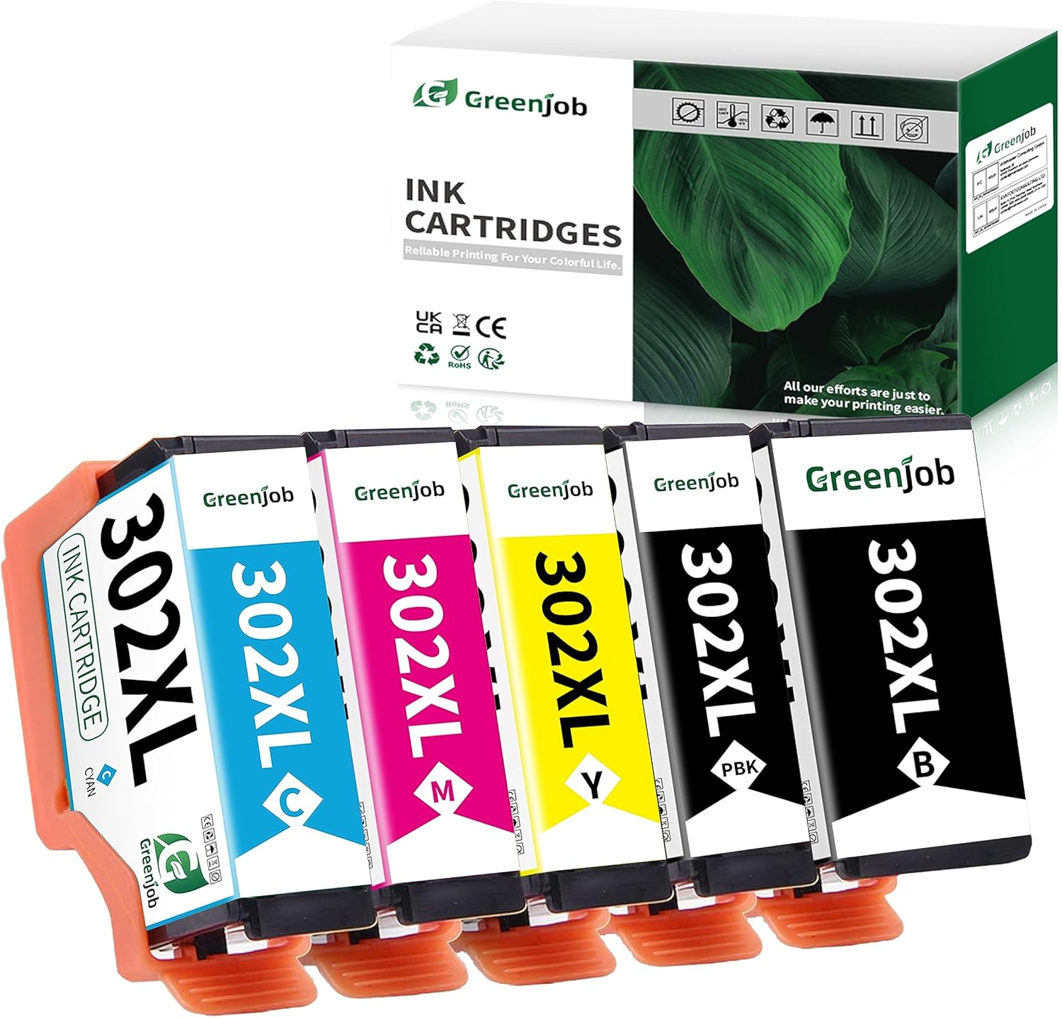 Cartuchos de tinta 302XL remanufacturados de repuesto para Epson 302 cartuchos de tinta multipack 302 XL T302XL T302 para usar con impresora