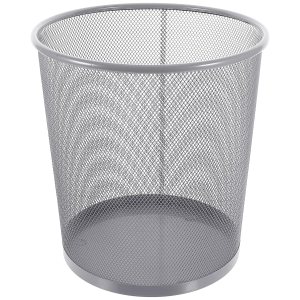 Papelera circular de malla para desechos, papelera redonda, papelera abierta, papelera de reciclaje, cesta de basura para el hogar, oficina, espacio Papelera circular de malla para desechos, papelera redonda, papelera abierta, papelera de reciclaje, cesta de basura para el hogar, oficina, espacio