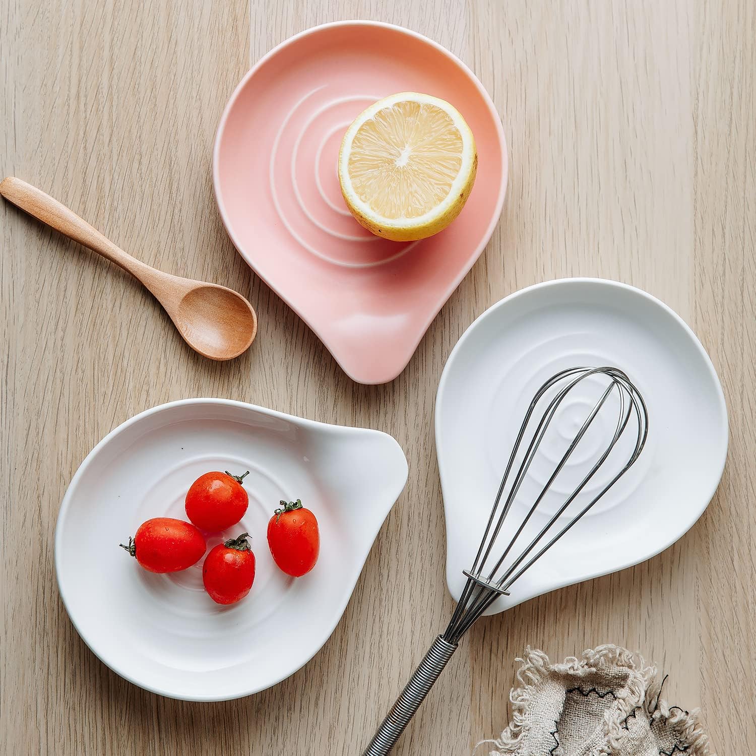 Soporte para cucharas para estufa, soporte para cuchara de cocina para encimera de cocina, soporte grande para espátula, cucharas o pinzas,
