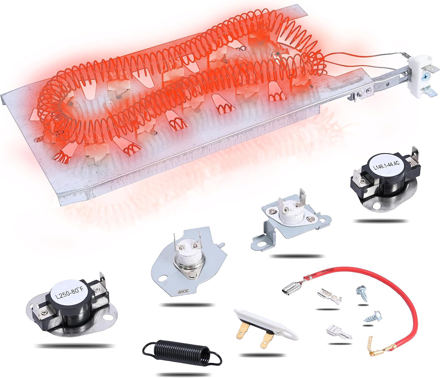 WP3387747 3387747 Elemento calefactor de secadora reemplaza WP3387749 3387749 3387748 W10832958 W10864898 W11344457 W11045584 y 279984 816 Theresa
