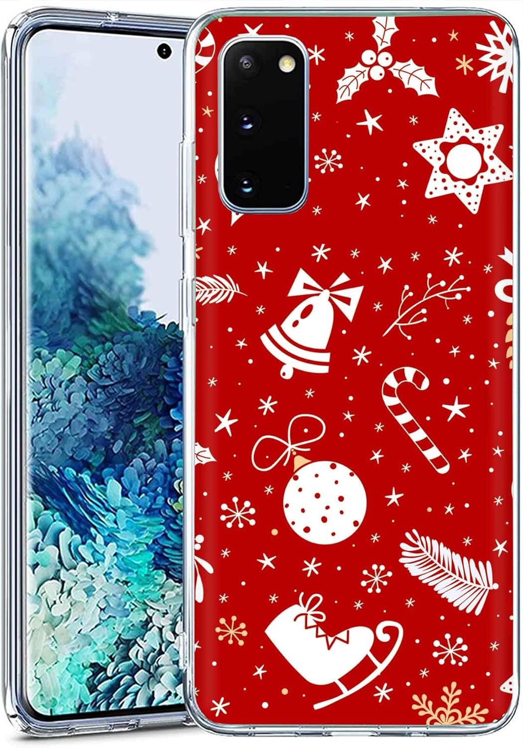 Funda transparente para Samsung Galaxy S20 FE 4G5G, S20 FE 5G UW, (no S20), impresión de Navidad 2, ligera, flexible, suave al tacto, antiarañazos,