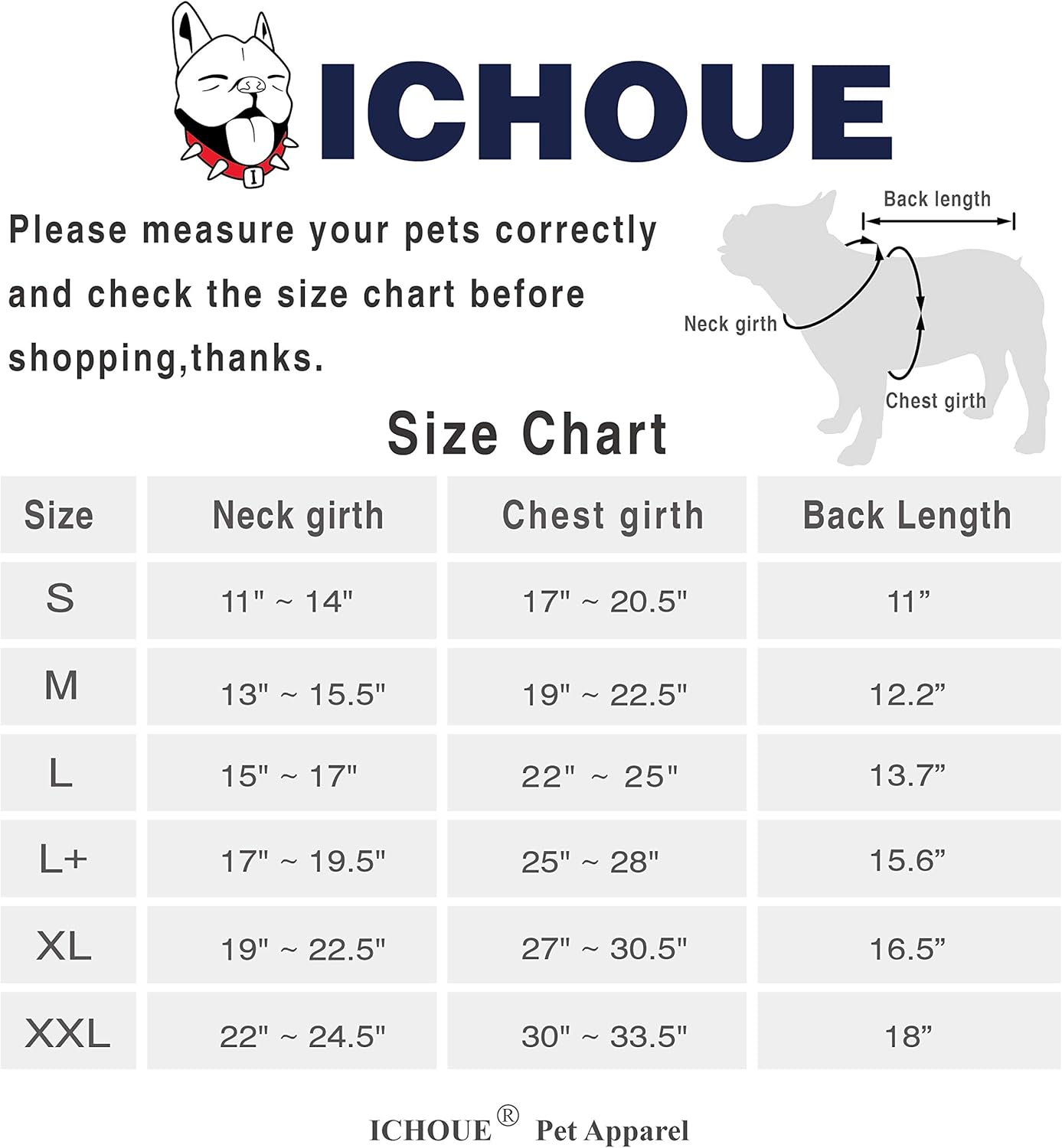 iChoue Abrigos de invierno de bulldog francés, chaquetas para perro, chalecos acolchados de algodón para Pug English Boston Terrier Pitbull –