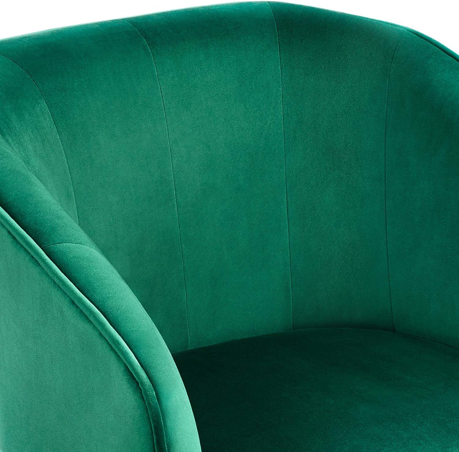 Yaheetech Silla de sala de estar, moderna silla de terciopelo suave con patas de metal dorado y acolchado suave para sala de estar, dormitorio, sala