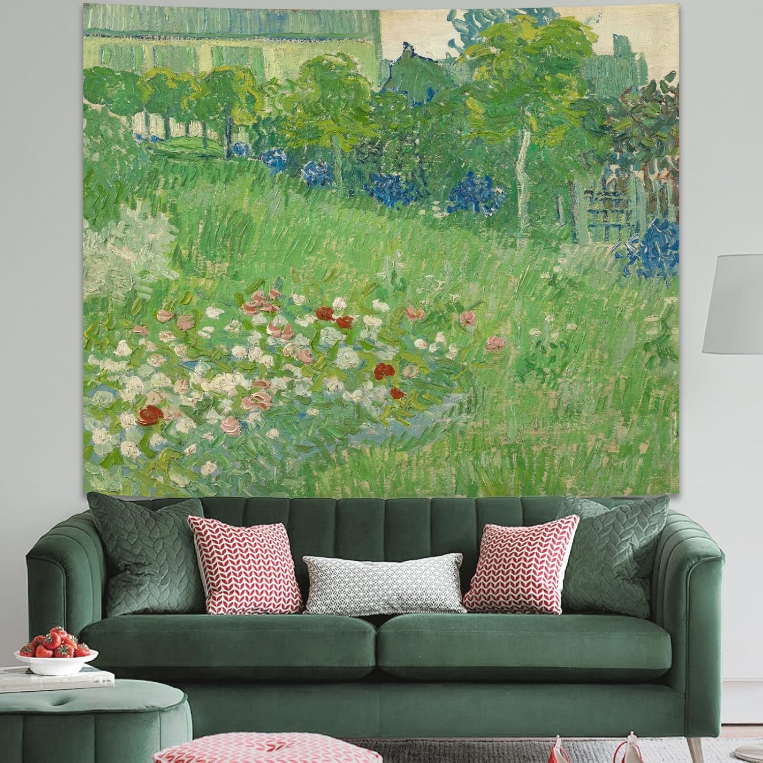Avinyl Van Gogh – Tapiz grande de primavera para jardín, para dormitorio, pintura al óleo abstracta estética, vintage, para colgar en la pared de la