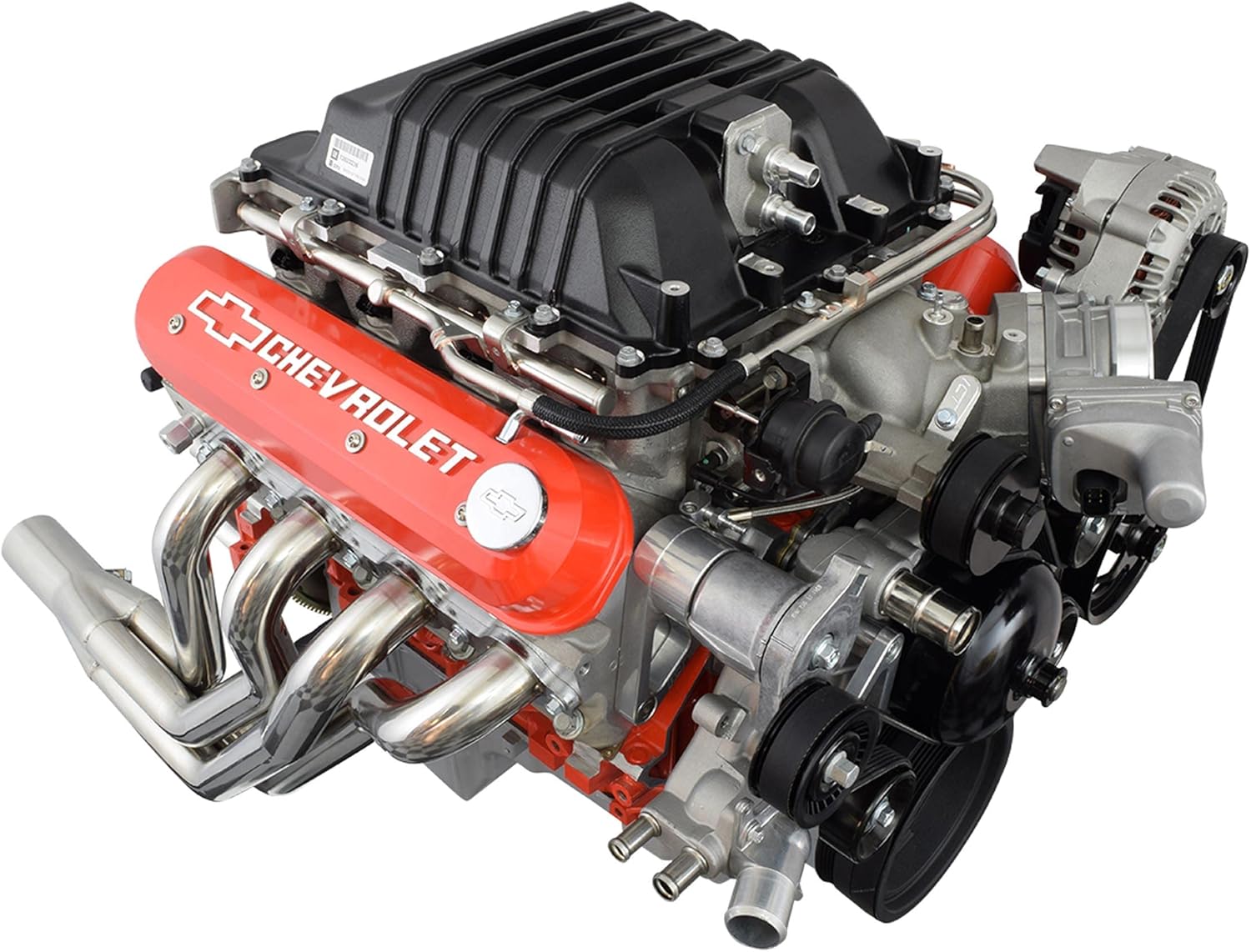 ICT Billet LS Truck LSA Supercharger Swap 6 Rib Alternador y Kit de soporte de dirección asistida 551787A-3