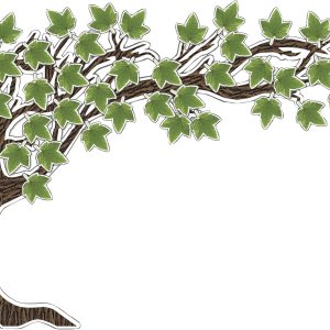 Schoolgirl Style Woodland Whimsy – Juego de tablones de anuncios, recorte de árbol grande de 6 piezas con hojas verdes para tablones de anuncios, Schoolgirl Style Woodland Whimsy – Juego de tablones de anuncios, recorte de árbol grande de 6 piezas con hojas verdes para tablones de anuncios,