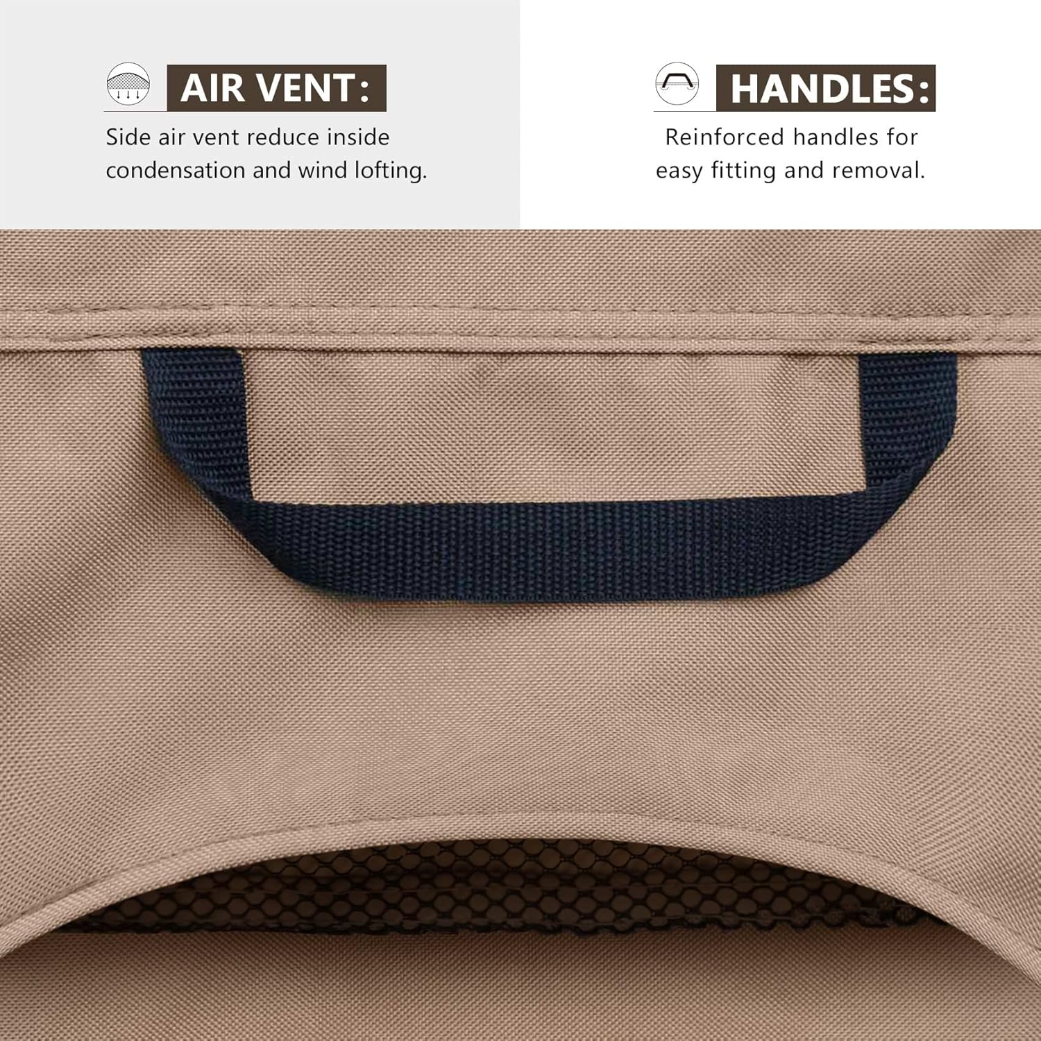 ULTCOVER Funda impermeable para silla de patio  Funda para silla de césped individual para asiento profundo para exteriores que se adapta a hasta 35