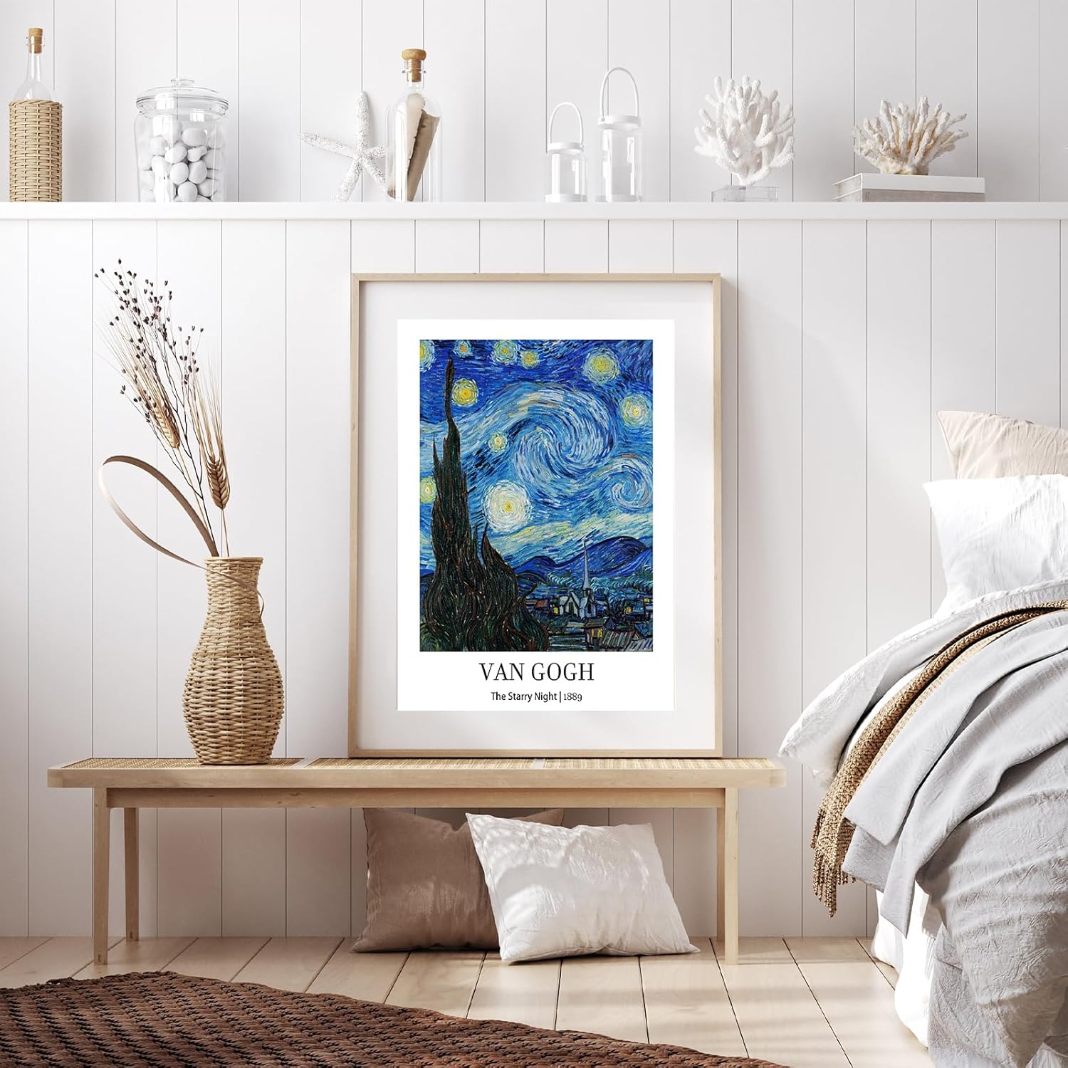 CRYUWOX Vincent Van Gogh – Pósteres vintage para pared, galería Van Gogh, juego de 9 lienzos sin marco de 8 x 10 pulgadas, arte de pared en lienzo